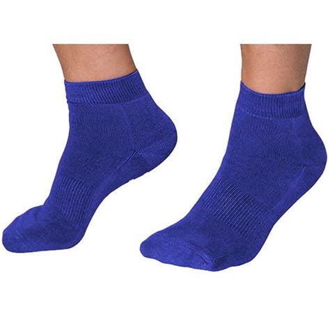 royal blue ankle socks.